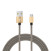 Câble de charge USB-A vers Micro en nylon tressé pour Samsung iPhone 17 16 15, charge rapide
