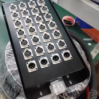 Câble Audio XLR Multipaire avec Boîtier de Scène 8/12/16/20/24/32 Canaux