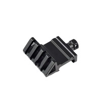 Support de rail en aluminium incliné à 45 degrés pour montage de lampe torche sur rail latéral SCAR