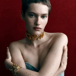 Collana ZA <span class=keywords><strong>Cross</strong></span> Border con Scultura Floreale Traforata Esagerata, Stile Tribale Personalizzato, Geometrica Retrò Elegante - Product Image 1