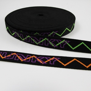 Mô hình tùy chỉnh dây đeo Jacquard PP ban nhạc Nylon Băng Polyester vành đai Jacquard vải Polyester jacquard Ribbon - Product Image 5