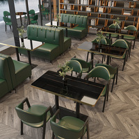 Meubles de restaurant modernes de luxe, ensembles chaise et table, vente chaude, fabrication sur mesure, design haut de gamme, banquettes souples en bois et cuir pour salle à manger et hôtel
