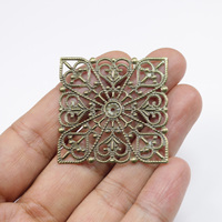 Charmes pendentifs décoration métal filigrane résultats embellissements pour bricolage épingle à cheveux collier boucle d'oreille fabrication de bijoux