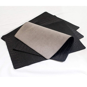 Crocodile-patterned <b>placemat</b>, PU leather waterproof <b>placemat</b>, non-slip and heat-insulating Western-style <b>placemat</b>, customizable - Product Image 2