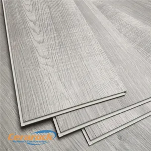 Suelo de vinilo laminado de pvc, material SPC virgen puro impermeable de lujo