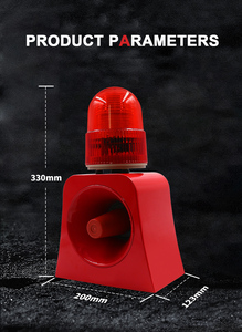 Đèn LED Nhấp Nháy Âm Thanh Và Ánh Sáng Báo Động An Ninh Ngoài Trời Công Nghiệp 24V - Product Image 6