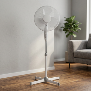 Ventilatore oscillante da pavimento 3 velocità 55W 40cm 230V Modello 9100023 (F-Bright 2433402-S) - Product Image 2