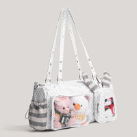 Sac fourre-tout transparent souple et mignon de style coréen, grand sac à main décontracté et léger pour femme, idéal pour les trajets quotidiens