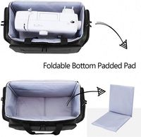 Échantillon gratuit, sac de transport pour machine à coudre portable, grand, rembourrage amovible, boîte de rangement pour machine à coudre, sac de transport
