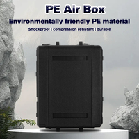 Boîtier de transport portable Xinglong en plastique rigide PE, fiable et durable, pour équipement audio 2U 3U 6U 8U, microphone DJ, récepteur, équipement d'événementiel, noir