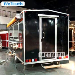 عربة طعام متنقلة من الألياف الزجاجية والألومنيوم معتمدة من ISO بتصميم عتيق مع تجهيزات للحلويات والوجبات الخفيفة للاستخدام الخارجي - Product Image 3