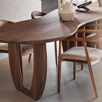 Offre Spéciale Table basse créative en bois massif et résine Meubles de maison pour salle à manger salon Epoxy Center Desk de Chine