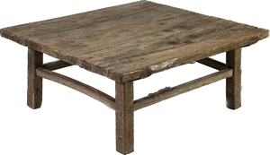 Meubles de salon anciens classiques Haven Whitewash Table basse en bois flotté - Product Image 5