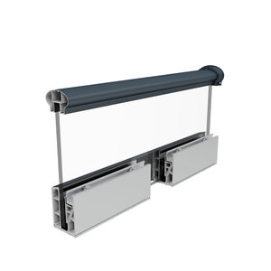 Profilé en aluminium pour garde-corps en verre Série 6000 6063 T5 Système sans cadre robuste Revêtement poudré OEM/ODM - Product Image 6