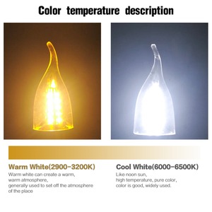 Bombilla LED <span class=keywords><strong>de</strong></span> Simulación <span class=keywords><strong>de</strong></span> Vela E14 AC220v Bombilla Decorativa para Velas Navideñas Artículos <span class=keywords><strong>de</strong></span> Decoración Navideña, Bombilla - Product Image 6