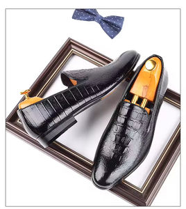 Zapatos Oxford de Negocios de Alta Gama para Hombre, de Cuero Genuino, Sin Cordones, con Punta en Pico, Impermeables, con Soporte de Arco, Cómodos y de Lujo - Product Image 1