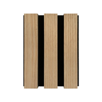 Panneau acoustique en bois 600*600 Chêne Blanc Insonorisant Grand Lamelle Imperméable Écologique Utilisation Intérieure Panneaux acoustiques