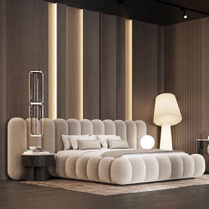 Juego de Muebles de <span class=keywords><strong>Dormitorio</strong></span> King Size Moderno y Sencillo al por Mayor, Cama Doble <span class=keywords><strong>para</strong></span> el Hogar, Cómodo Marco de Madera, Lujoso Juego de Muebles de <span class=keywords><strong>Dormitorio</strong></span> King Size - Product Image 2
