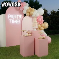 Supports à gâteaux cylindriques WOWORK Fushun 2026, nouveauté, pour fêtes et événements, célébrations, desserts, anniversaires, tables pour présentation de baby shower