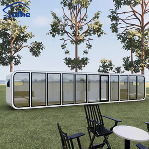 Cabane de Glamping de Luxe Préfabriquée Longue pour Resort, Pod de <span class=keywords><strong>Camping</strong></span> Étendu, Maison de Vacances Extérieure, Cabane Apple 12M - Product Image 1