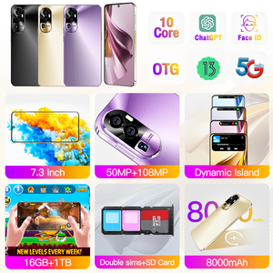 ร้อนขายเดิม<span class=keywords><strong>Reno</strong></span> 10 <span class=keywords><strong>Pro</strong></span> Plusสมาร์ทโฟน7.3นิ้วหน้าจอขนาดใหญ่โทรศัพท์มือถือ16G + 1T Dual SIM Faceปลดล็อกโทรศัพท์มือถือ<span class=keywords><strong>5G</strong></span> - Product Image 3