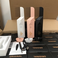 Diffuseur de parfum pour cheveux Bakhoor, peigne électrique brûleur d'encens rose rechargeable, diffuseur capillaire pour parfumer les cheveux à l'oud arabe
