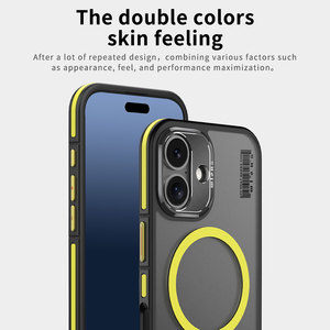 Laudtec Sjk809 coque de téléphone givrée charge magnétique Simple affaires Anti-empreintes digitales pour Iphone 16 15 14 13 12 11 Plus Pro Max - Product Image 2