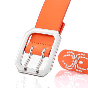 Özelleştirilmiş lüks bayanlar erkek kafatası perçin sokak tokaları siyah elastik tasarımcı özel Logo rönesans toptan zincir kemerler - Product Image 4