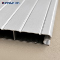 Profil en aluminium perforé de 77 mm pour ventilation, couleur personnalisée, pour volet roulant et porte de magasin