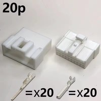 Interface de processeur d'amplificateur DSP 20P mâle/femelle, coque en caoutchouc + borne en cuivre pur/prise de connecteur pour pièces automobiles MG610363
