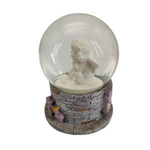 Personalizado 100mm resina Ángel globo de nieve Musical meditación artesanía religiosa recuerdo con tema religioso - Product Image 2