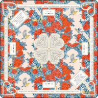Alas Meja Mahjong Gaya Floral Mewah, Dapat Dilipat, Alas Karet, Permukaan Senyap, Desain Elegan untuk Malam Permainan, Dekorasi Rumah