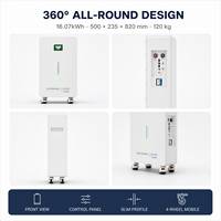 Batterie LiFePO4 16,08 kWh 48 V 314 Ah avec BMS Jikong à équilibrage actif, écran LCD 3,5 pouces, CAN RS232 pour système hors réseau