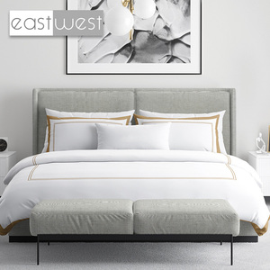 Set di Biancheria da Letto di Lusso in Cotone Egiziano Organico Ecologico, Misura Queen e King, Lenzuola Bianche per Hotel, Set da 4 Pezzi - Product Image 5