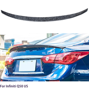สำหรับ Q50 Q50S สไตล์ Q50L คาร์บอนไฟเบอร์ด้านหลังสปอยเลอร์ลำตัวปีก2013-2023 - Product Image 2