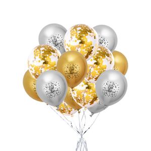 10 Globos de Látex con Estampado de Estrellas y Luna de Feliz Eid Mubarak Ramadán, Set de Globos de Aluminio para Fiesta Musulmana, Decoración de Eid 2025 - Product Image 3