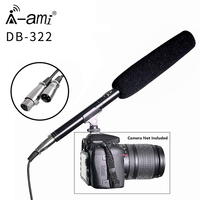 Fifine-Microphone professionnel, avec enregistrement vidéo, à main, pour appareil photo et téléphone