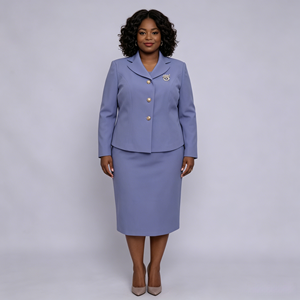 Manufacturers Wholesale Ladies Wear Uniform Office Skirt And <b>Blazers</b> Suits <b>Set</b> for Women - Product Image 4