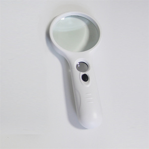 Loupe de lecture en plastique SuoLan 6902AB à double lentille avec 3 ampoules LED et support, haute puissance - Product Image 5