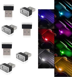 Lampe d'ambiance LED USB pour l'intérieur de la voiture, mini lampe décorative LED portable pour voiture, kit d'éclairage ambiant avec interface USB - Product Image 1