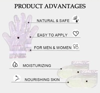 Masque jetable hydratant et nourrissant pour les mains et les pieds, gants et chaussettes pour soins des peaux sèches et gercées