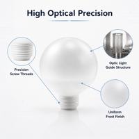 Moule d'injection personnalisé OEM ODM pour ampoule LED avec abat-jour givré, moule de précision optique pour coque de lampe globe