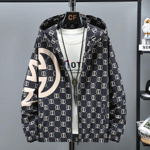 Vêtements de mode pour hommes, veste décontractée à capuche, manteau d'automne, veste imprimée streetwear pour hommes - Product Image 2