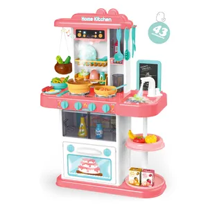 Set Mainan Dapur Anak Semprot, Bermain Peran Memasak Mainan Dapur