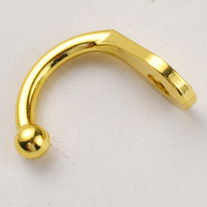 Wenzhou Platinum Link Gold Single Hole Wall <b>Hook</b> Round Modern Rust Resistant Coat Rack <b>Kitchen</b> Door Wardrobe <b>Hook</b> B536 - Product Image 2