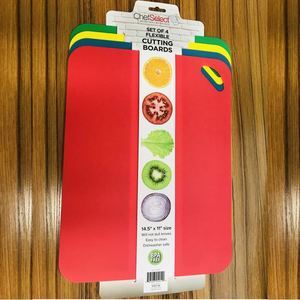Ensemble personnalisé de 4 planches à découper antidérapantes en plastique sans BPA pour la cuisine domestique, en matériau PP, pour fromage et fruits - Product Image 2