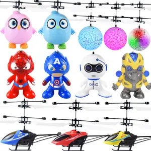 HOT gifts kids light rechargeable hand sensor flying robot ball RC mini helicopter induction sensor flying toys