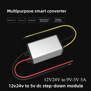 Convertisseur de puissance de voiture cc certifié CE <span class=keywords><strong>12V</strong></span>/24V 9V/7.5V/6V/5V/4.2V/3.7V/3V/3.3V 5A Module abaisseur de transformateur thyristors de voiture DC DC - Product Image 3
