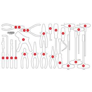 KS TOOLS-813,0024-97 Inserto de espuma vacío para 813,0024-EAN 4042146860861 TALLERES DE ROTACIÓN BANDEJAS VACÍAS - Product Image 1
