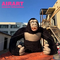 Gorille gonflable en peluche personnalisé, grande mascotte gonflable King Kong pour la décoration de salons professionnels